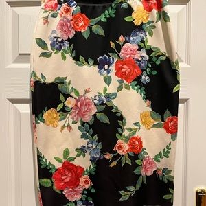 Bobeau Floral Skirt